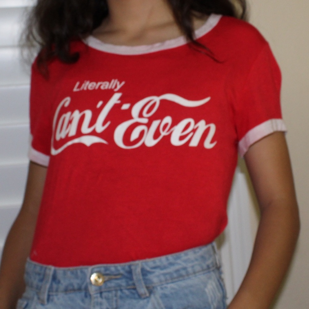 Cute red graphic shirt